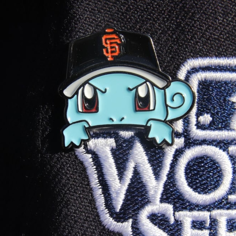 Squirtle x SF Giants Enamel Pin Peeker Bayfitteds Pokémon San Francisco